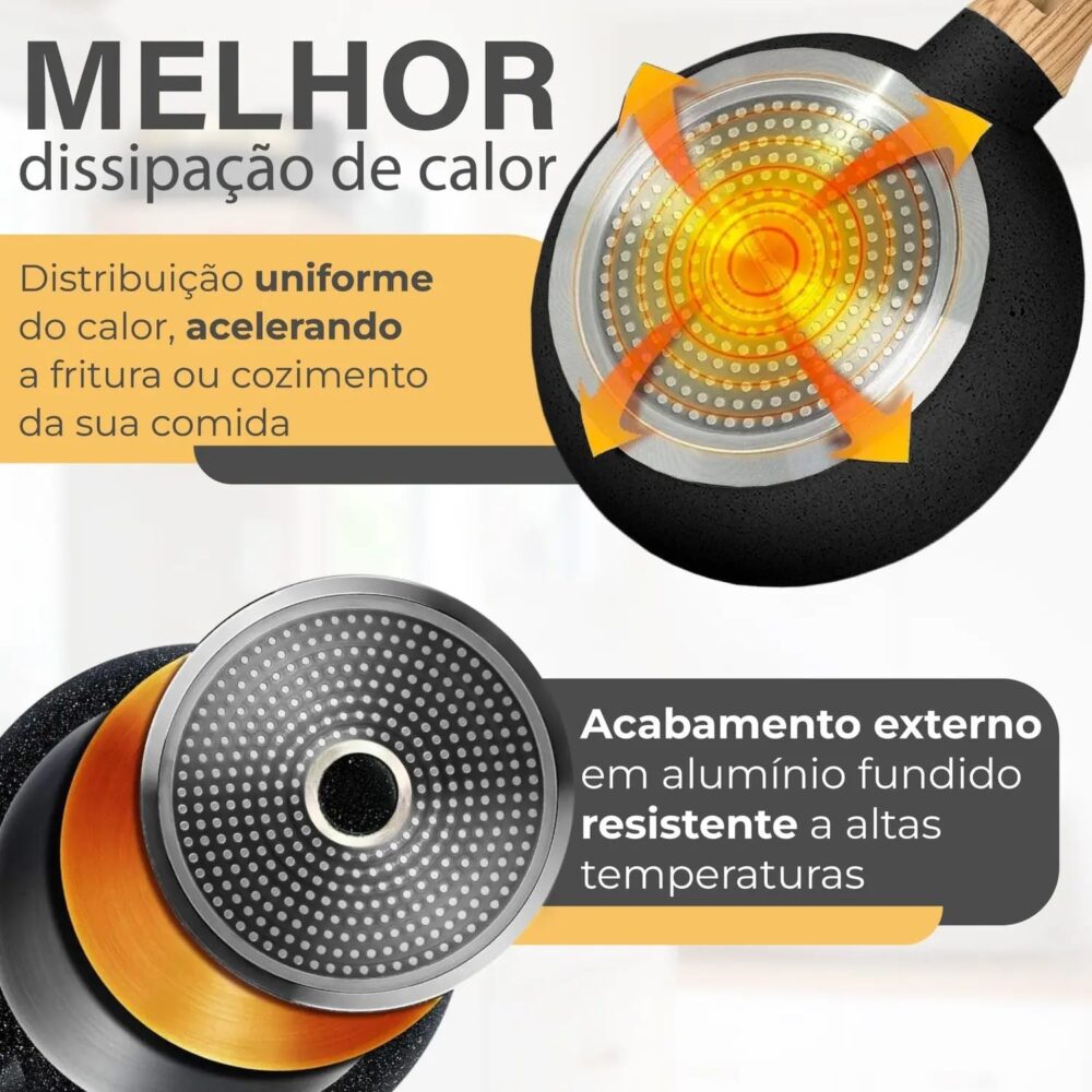 Análise prática da frigideira de cerâmica antiaderente 28cm: desempenho e durabilidade.