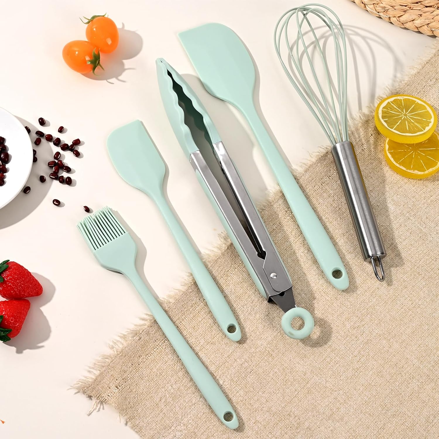 Conjunto de utensílios de silicone: análise sobre durabilidade e funcionalidade no uso doméstico.