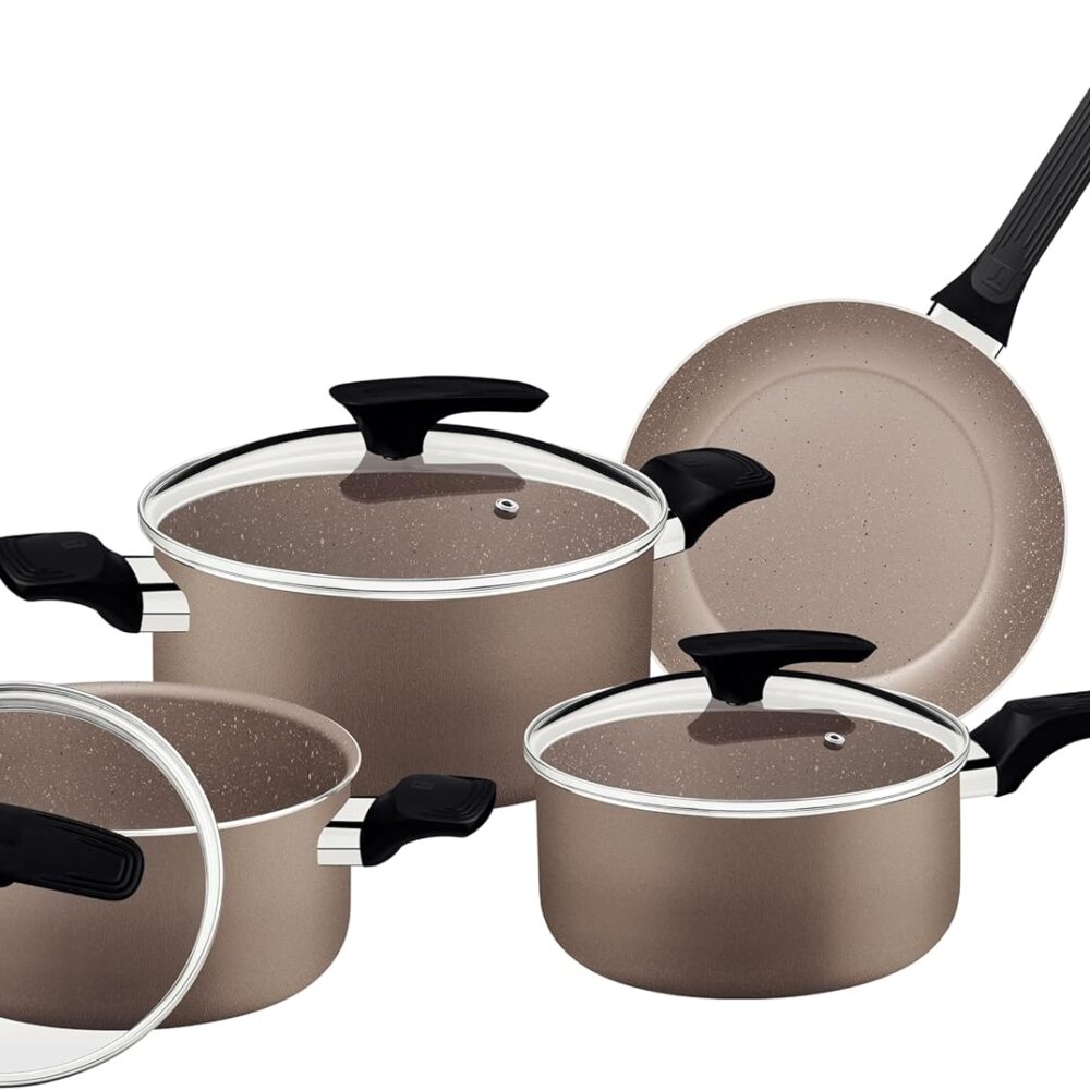 Análise prática do jogo de panelas Tramontina Milazzo: qualidade e desempenho em preparos.