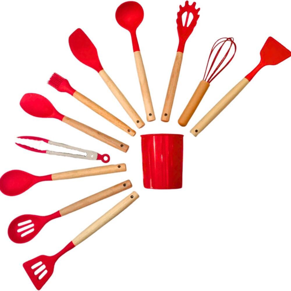 Kit de Utensílios de Cozinha em Silicone: análise do uso diário e durabilidade.