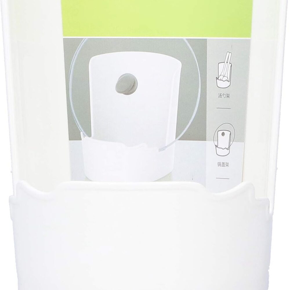 Organizador de tampas de panela de plástico: avaliação após uso constante na cozinha.