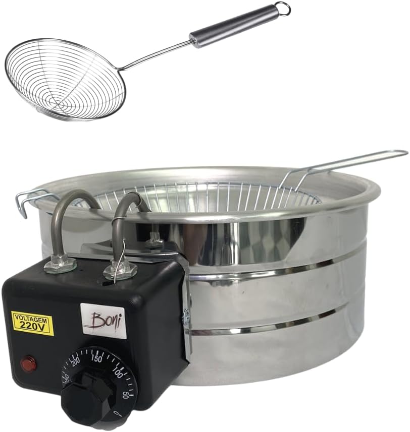 Análise prática da fritadeira elétrica industrial 3,5L: funcionalidades e desempenho.