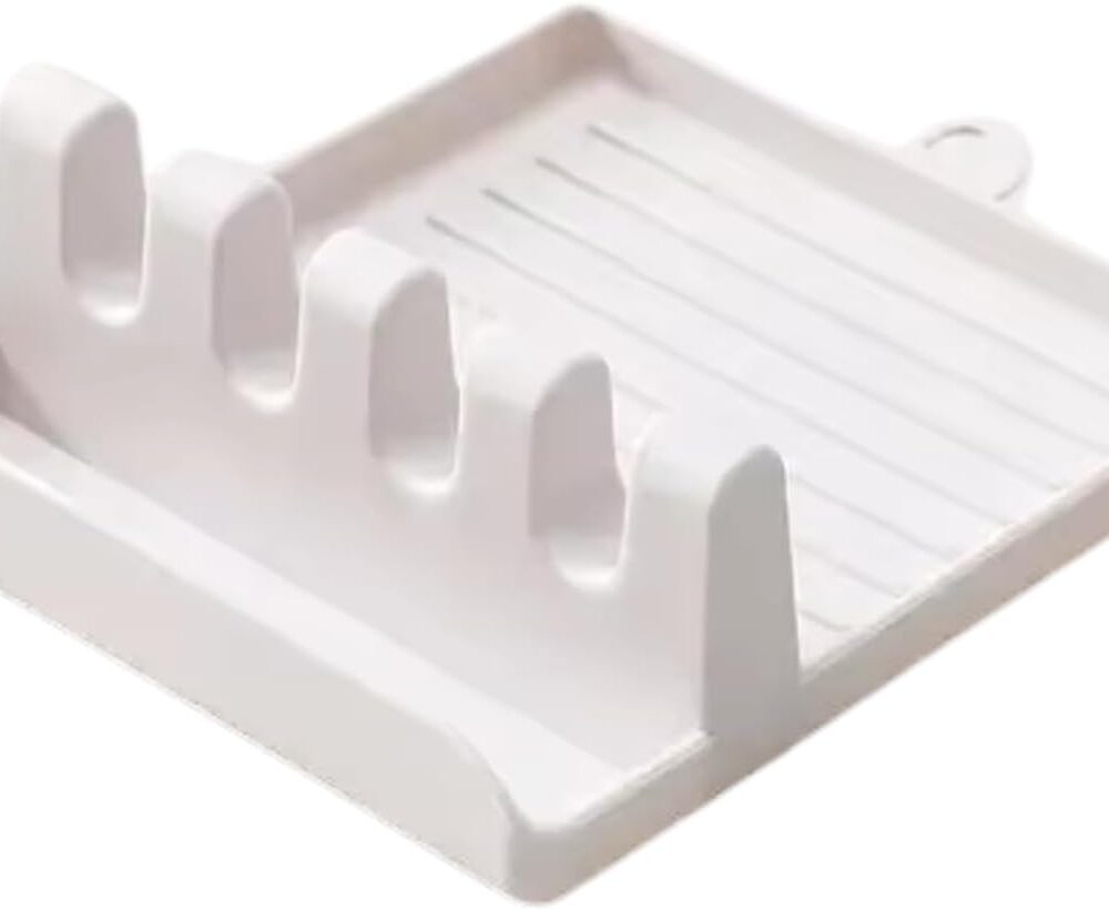 Análise prática do descanso de colher e tampa de panela com suporte para talher.