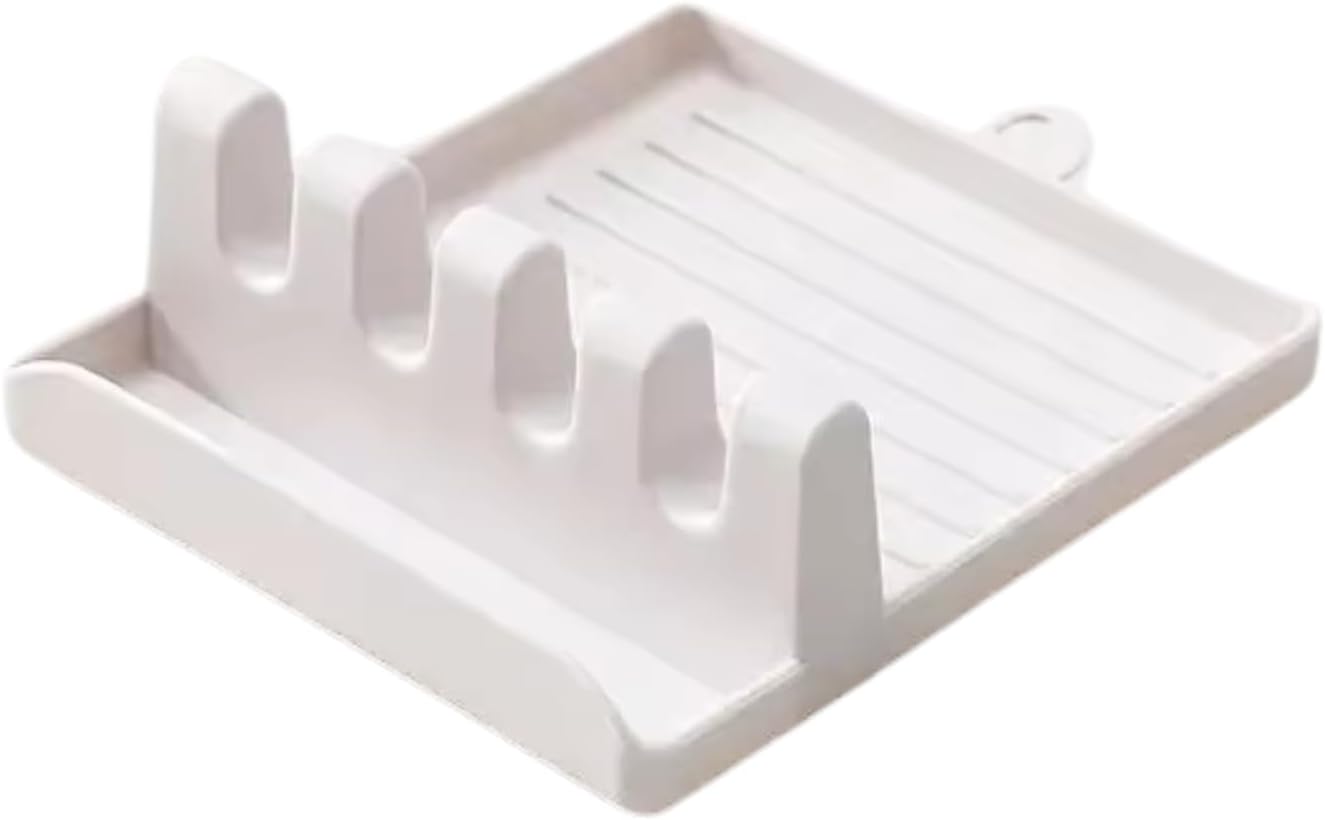 Análise prática do descanso de colher e tampa de panela com suporte para talher.