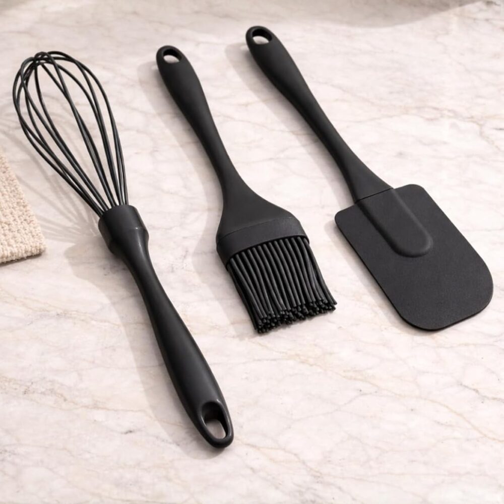 Kit de silicone para confeitaria: análise prática do uso no preparo de massas.