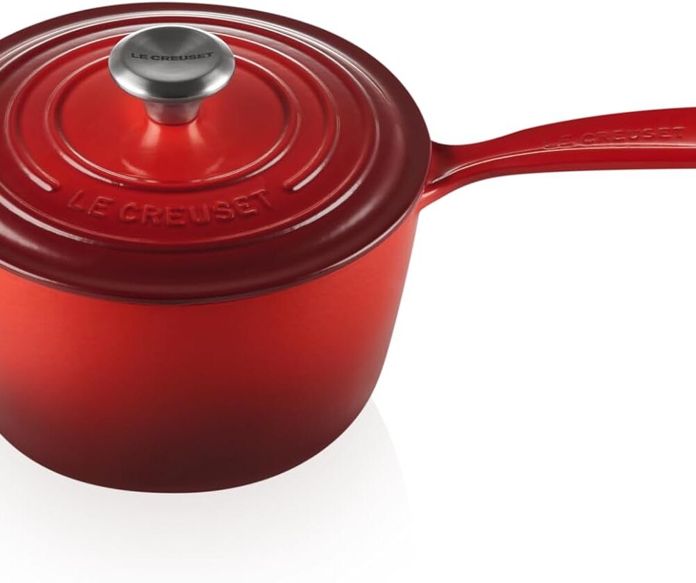 Análise prática da panela molheira Le Creuset 18cm Signature Vermelho após uso contínuo.