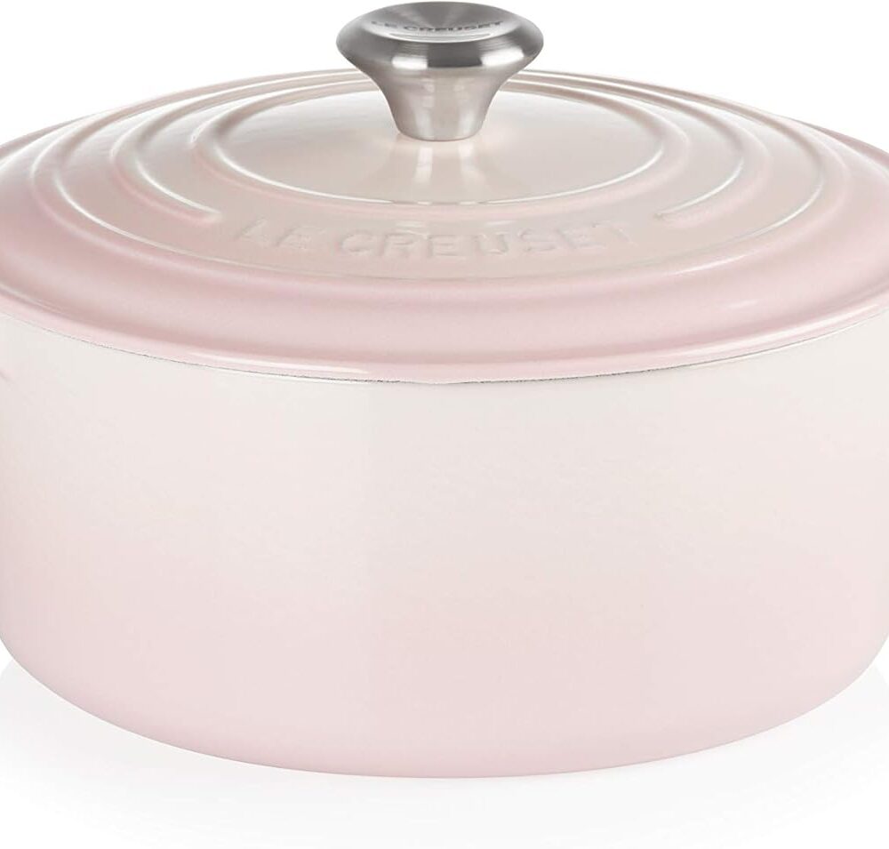 Análise prática da panela Le Creuset 22cm Sig Shell Pink: desempenho e durabilidade no uso diário.